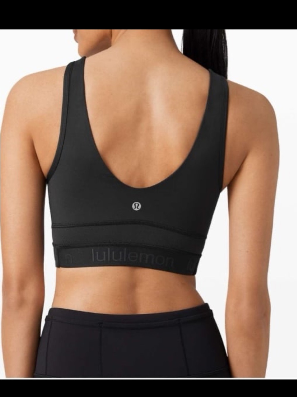 Lululemon Final Mile Crop Tank in Black Size 4 Like New